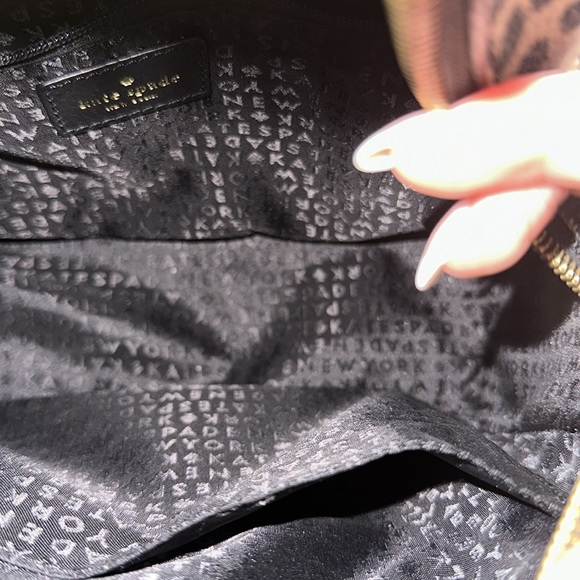 Kate Spade New York Black Leopard Sammy Grove Street Leather Backpack - Picture 5 of 5